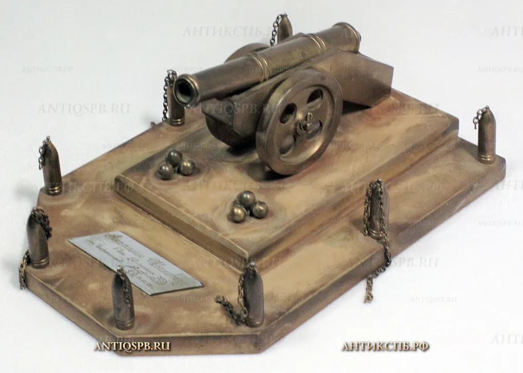 Модель пушки из бронзы. СССР. Вт. пол. ХХ века. №20500